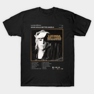 Lucinda Williams - Good Souls Better Angels Tracklist Album T-Shirt